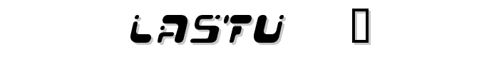 Lastu # 1 font